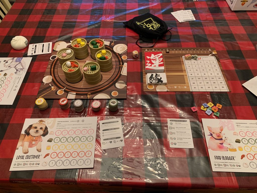 A game of Steam up set up and ready to play